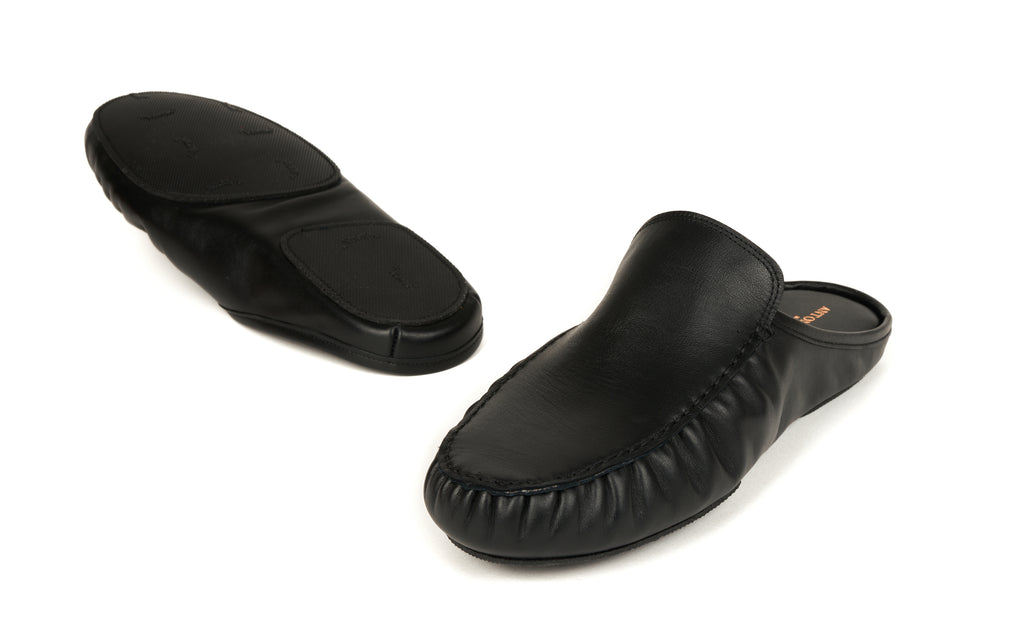 Antonio Conti - Pantoffels zwart - Men house slippers black